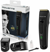 Carica l&#39;immagine nel visualizzatore di Gallery, Rasoio Tagliacapelli, 2 Pettini Rowenta TN 5200 Lame in acciaio inox, Batteria