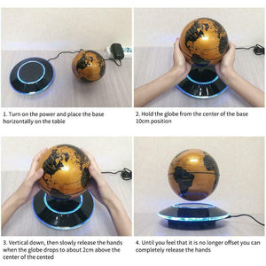 EASY EAGLE Mappamondo Magnetico 6 Pollici, Globo Fluttuante Levitazione...