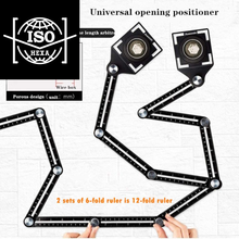 Carica l'immagine nel visualizzatore di Gallery, Strumento per misurazione multiangolare, Dima angolare in lega di alluminio...