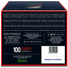 Carica l'immagine nel visualizzatore di Gallery, 100 x Capsule compatibili per Nespresso, Caffè Vergnano 1882, Espresso cremoso