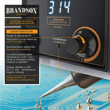 Carica l&#39;immagine nel visualizzatore di Gallery, Brandson - Stazione saldante digitale da 75 W – Display LED - Saldatura con...
