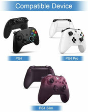 Carica l&#39;immagine nel visualizzatore di Gallery, Base di ricarica doppia compatibile per controller dualschock PS4 con LED, Nero