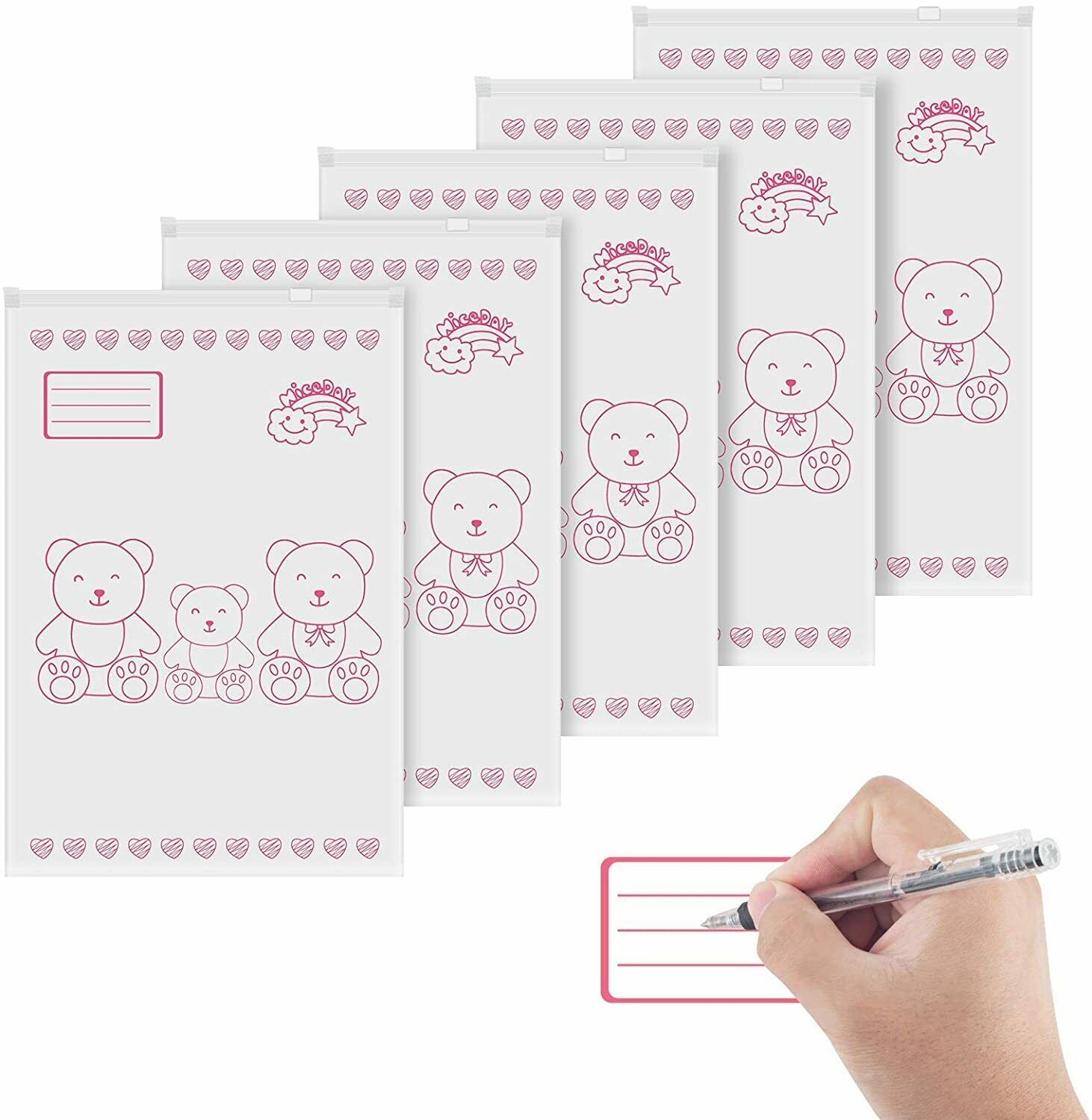 12 Bustine Corredino Neonato Per Ospedale - Sacchetti Ermetici 34x24cm Per Primo Cambio, Ideali Per Regali - Foto 2