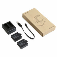 Carica l'immagine nel visualizzatore di Gallery, Caricabatteria + 2x1050mAh Batterie ricaricabili per Action Cam A66 A60 A70 A80