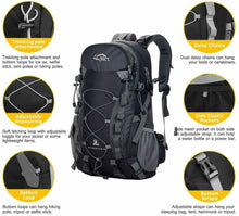 Carica l&#39;immagine nel visualizzatore di Gallery, Zaino per trekking, 40L, Robusto e capiente, Impermeabile, Per viaggio e outdoor
