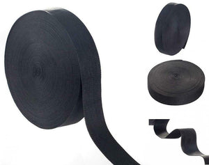 TUKA-i-AKUT Cinghia in Polipropilene 50 Metri - Spessore 38mm x 50metri, nero