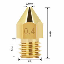 Carica l'immagine nel visualizzatore di Gallery, 24 x Ugelli per stampante 3D MK8, Formato da 0,4 mm + kit per pulizia aghi
