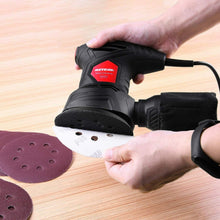 Carica l&#39;immagine nel visualizzatore di Gallery, Levigatrice elettrica Orbitale 300W 12000 RPM, Scatola per polvere, 6 velocità