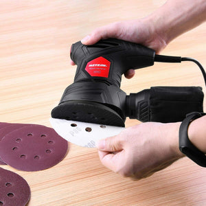 Levigatrice elettrica Orbitale 300W 12000 RPM, Scatola per polvere, 6 velocità