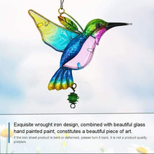 Carica l'immagine nel visualizzatore di Gallery, Pendente Colibrì di Cristallo Suncatcher Acchiappasole in Blu