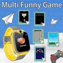 Carica l'immagine nel visualizzatore di Gallery, Orologio Intelligente Bambini con 7 Giochi - Musica MP3 Smartwatch X06-Giallo