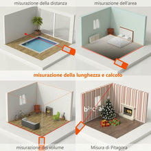 Carica l'immagine nel visualizzatore di Gallery, Telemetro Distanziometro Laser Professionale Misuratore Distanza, 40mt