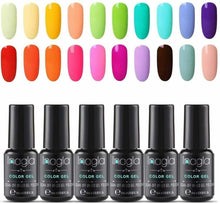 Carica l&#39;immagine nel visualizzatore di Gallery, Smalto Semipermanente per Unghie in Macaron Colores Gel UV LED 20pzs Colori...