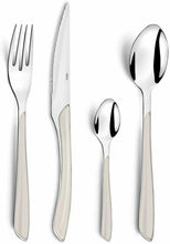 Carica l'immagine nel visualizzatore di Gallery, Set di 24 posate Amefa Eclat Beige, Acciaio Inox, Elegante e di qualità