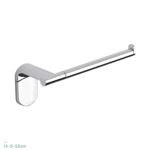 METAFORM Set accessori bagno kit completo Zero Cromo 5 pezzi in Acciaio...