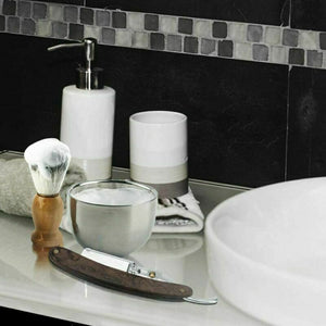 Wskderliner Set di pennelli da barba Rasatura Kit degli uomini con setole...