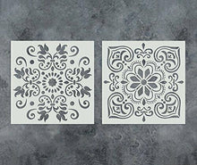 Carica l'immagine nel visualizzatore di Gallery, Gss design confezione da 2 stencil set (30,5 x 30,5 cm) di pittura in legno...