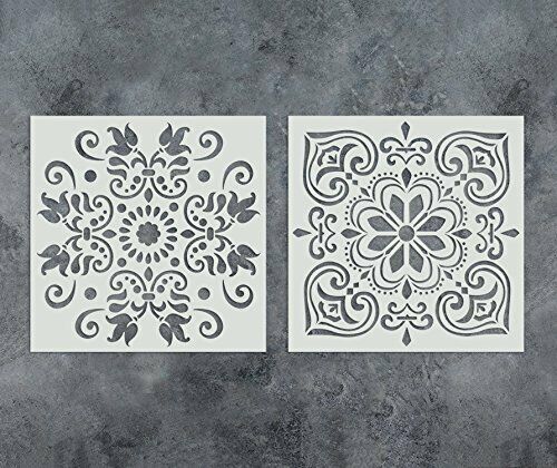 Gss design confezione da 2 stencil set (30,5 x 30,5 cm) di pittura in legno...