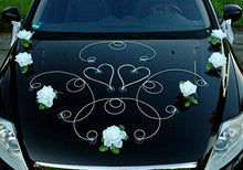 Carica l'immagine nel visualizzatore di Gallery, Bouquet di fiori artificiali come decorazione auto per Reinweiß / Weiß