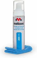 Carica l'immagine nel visualizzatore di Gallery, Schiuma Detergente da 200 ml, Meliconi C-200 Foam con Panno in Microfibra per PC