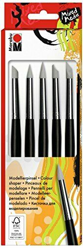 Marabu 017300020 – Set di pennelli per Modellare, 5 Pezzi