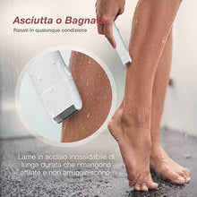 Carica l&#39;immagine nel visualizzatore di Gallery, Fancii Rasoio Elettrico Donna Flawless per Viso e Corpo, Rifinitore Indolore...