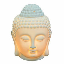 Carica l'immagine nel visualizzatore di Gallery, Moylor - Brucia-essenze a forma di testa Buddha, in ceramica White