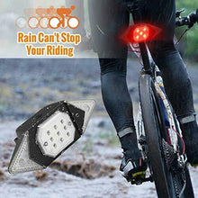 Carica l&#39;immagine nel visualizzatore di Gallery, Fanale posteriore per bici con indicatori di direzione, spia LED freno