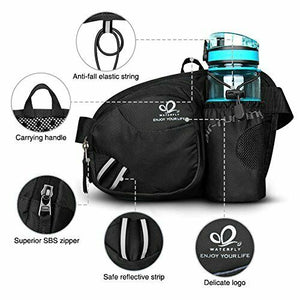 Marsupio Trekking con Portaborraccia Marsupio Sportivo Uomo Donna per