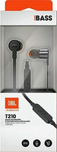 Carica l'immagine nel visualizzatore di Gallery, Auricolari In ear JBL T210 con microfono integrato, 3.5 mm, Suono potente, Nero