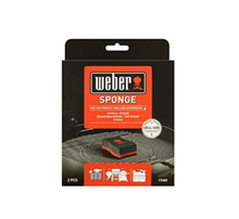 Carica l'immagine nel visualizzatore di Gallery, 2 x Spugne abrasive per barbecue BBQ per pulizia griglia Weber 17688 doppio lato