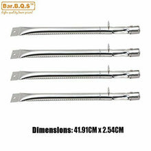 Carica l'immagine nel visualizzatore di Gallery, 4 Tubi di ricambio per bruciatore di barbecue a gas, 12411, in acciaio inox