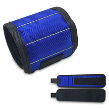 Carica l&#39;immagine nel visualizzatore di Gallery, Braccialetto magnetico con 15 potenti magneti e tasche per contenere Blu