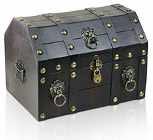 Carica l'immagine nel visualizzatore di Gallery, Scrigno del Tesoro con Lucchetto Vintage Bauletto Stile Antico per Accessori
