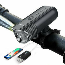 Carica l'immagine nel visualizzatore di Gallery, LED illuminazione bicicletta USB ricaricabili luce N8-Nero