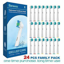 Carica l&#39;immagine nel visualizzatore di Gallery, 24 x Testine di ricambio compatibili per spazzolino elettrico Oral B, Famiglia