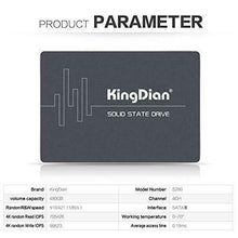Carica l'immagine nel visualizzatore di Gallery, KingDian - Unità a stato solido SSD da 2,5”, con tecnologia di memoria 480 GB