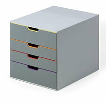 Carica l'immagine nel visualizzatore di Gallery, DURABLE 760427 - Varicolor 4, cassettiera con 4 cassetti colorati, (L4y)