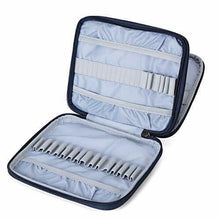 Carica l'immagine nel visualizzatore di Gallery, Teamoy Custodia Uncinetti, Borsa/Organizzatore per Ferri Circolari Cats Blue