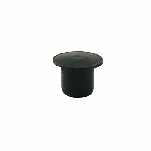 10 Tappi Copriforo 8mm IROX Nero Plastica Testa 12mm Tappo Copri foro