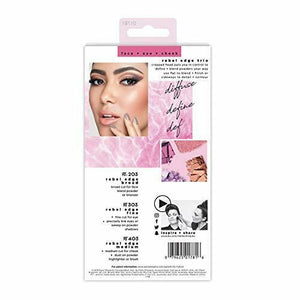 Real Techniques Rebel Edge Trio set di pennelli trucco per viso/guance e...