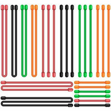 Carica l'immagine nel visualizzatore di Gallery, Senhai 24 Coppie in Twist, Cinghie Silicone 18"12" 3"&amp; 6" Cuffie Gomma...