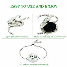 Carica l&#39;immagine nel visualizzatore di Gallery, Jaoyu - Bracciale rigido da donna con diffusore di oli Cloud jewelry