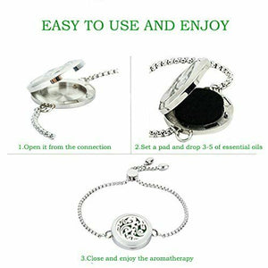 Jaoyu - Bracciale rigido da donna con diffusore di oli Cloud jewelry