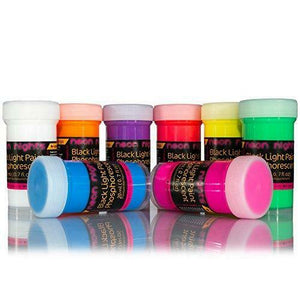 neon nights 8 x Vernice Fosforescente Si Illumina Al Buio Neon Colorata...