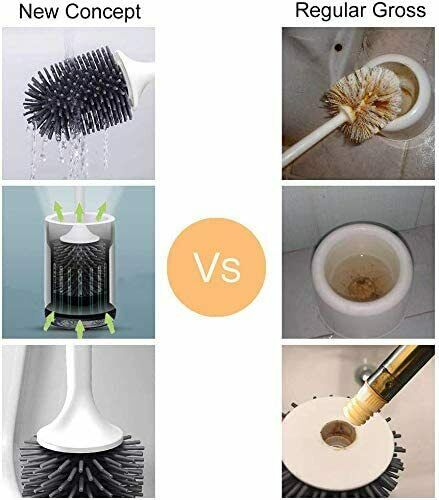 Scopino Per WC Scopino Per WC In Silicone Scopino Per WC Con Supporto Antibatterico Scopino Per Wc Sospeso Bagno E Wc Biancokolez 78133938 - Foto 7