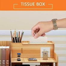 Carica l'immagine nel visualizzatore di Gallery, FOCCTS scrivania organizzatore da tavolo in legno organizer da...