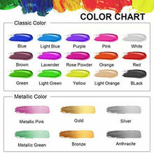 Carica l'immagine nel visualizzatore di Gallery, Set da Colori Acrilici, Set di 31 PCS Premio Pittura Acrilica Compreso 21 x 20