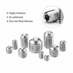 240 Pz Viti Senza Testa M3 M4 M5 M6 M8 Vite Grani in Acciaio INOX con Brugola