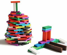 Carica l'immagine nel visualizzatore di Gallery, Set da 240 Pezzi Domino Kit di Costruzione per Raduno in Legno Standard...